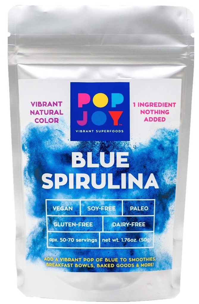 100% Blau SPIRULINA Pulver von POPJOY - Vibrant SUPERFOODs