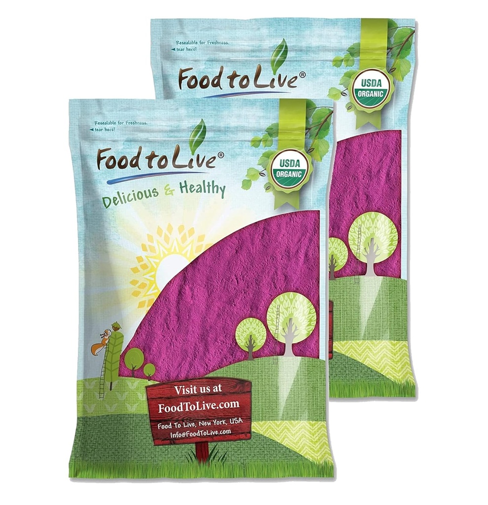 Lebensmittel zu leben Bio-Schwarz Johannisbeeren-Pulver, 16 Pfund — Non-GMO, Raw, Kosher, Vegan Superfood, Bulk, Rich in Antioxidantien, Groß für Säfte, Getränke und Glatte, Enthält Maltodextrin