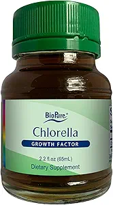 BioPure Chlorella Growth Factor Liquid – Nährstoff-Dense, nutraceutical Superfood verpackt mit Proteinen, Vitaminen, Mineralstoffen & Aminosäuren, die Stoffwechsel, Detox & Immunität unterstützen – 2,2 fl oz