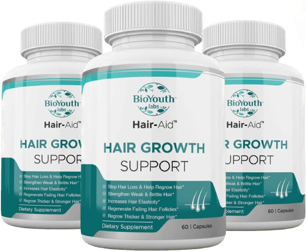 Labs Haarwachstum Vitamine Ergänzung für Thicker Haarwachstum,180 Kapseln - Nutritische Mischung von Vitamin E, Himbeer Keton, Eisen & Säge Palmetto, um Haarausfall für beide Frauen und Männer zu minimieren.