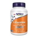 NOW Foods Supplements, L-Carnitine 500mg, Purest Form, Amino Acid, Fitness Support*, 180 Veg Capsules
