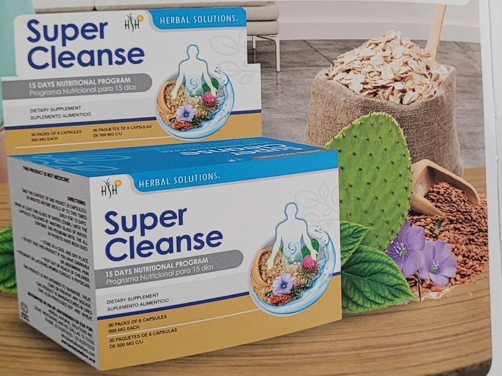 Super Cleanse von Herbal Solutions: 15-tägiges Extra Strength Detox-Programm für umfassende Verdauungssystemreinigung - Colon Cleanse und Liver Cleanse