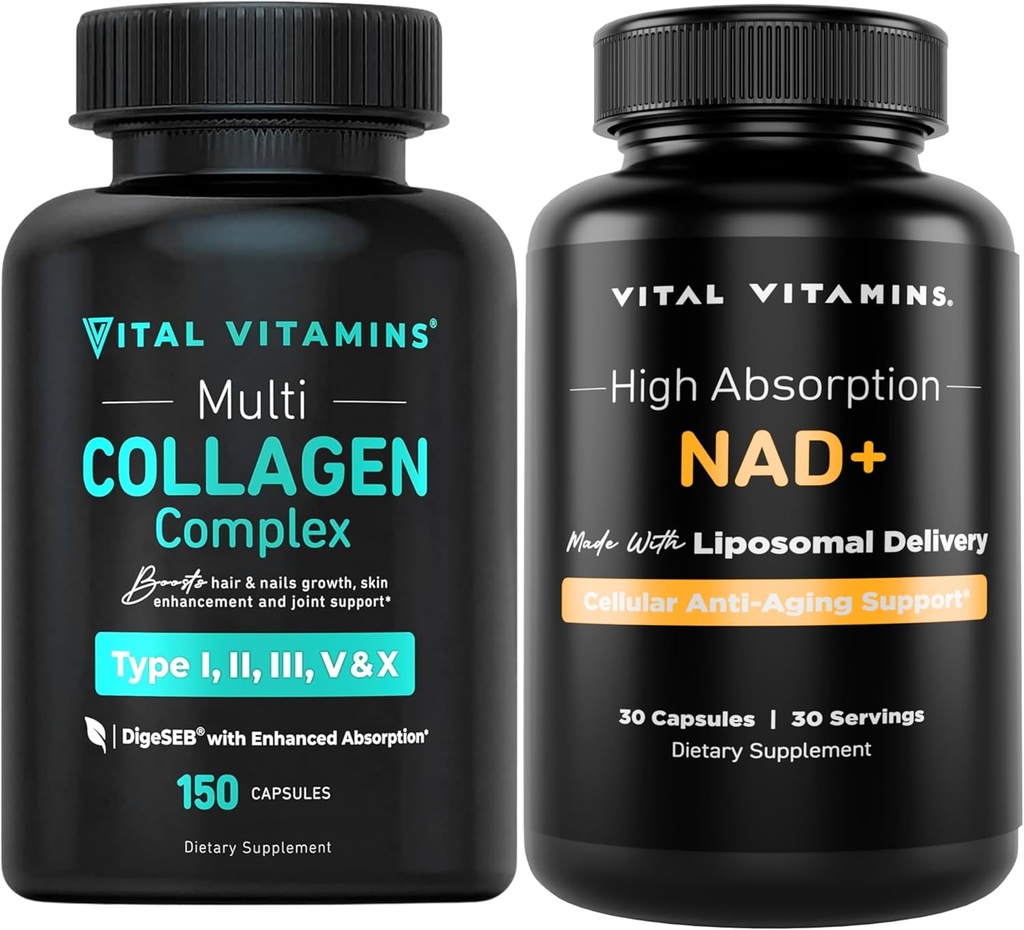 Vital Vitamine Multi Collagen Kapseln + NAD+ Ergänzung