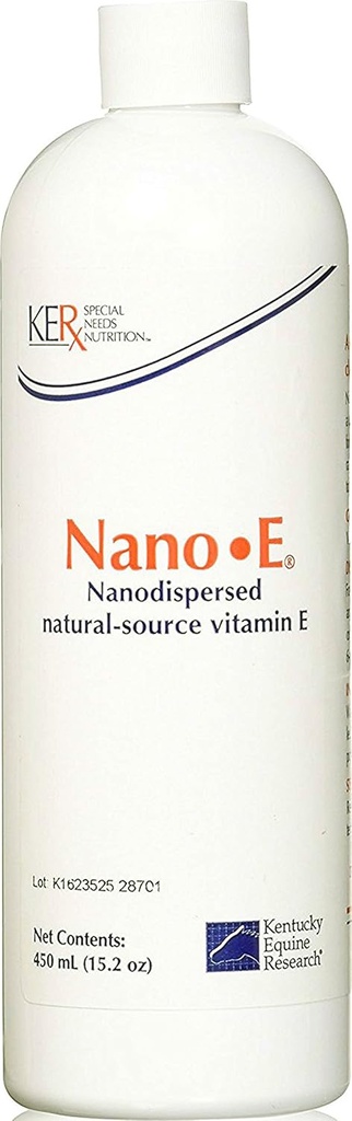 Kentucky Equine Research Nano -E: Natürliche Quelle Vitamin E Antioxidans für Pferde, 450 mL