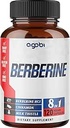 agobi 120 Capsules - Berberine Supplement with Ceylon, Milk Thistle, Turmeric, Elderberry & Black Pepper - 4 Month Supply