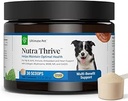 Ultimate Pet Nutrition Nutra Thrive Canine, 40-in-1 Nahrungsergänzungsmittel für Hunde mit Verdauungs- und Immununterstützung, Vitamine, Mineralien, Probiotika, Enzyme, 30 Scoops
