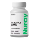 Nuray Ubiquinol 100mg Softgels, Aktive Form von CoQ10 für Herz-Kreislauf- und Zahngesundheit, Glutenfreie Immununterstützung, erhöht Lebergesundheit, 30 Count