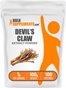 BulkSupplements.com Devil's Claw Extract Powder - from Devil's Claw Root, Herbal Supplement - Vegan & Glutenfrei, 1g pro Servierung, 100g (3.5 oz) (Pack von 1)