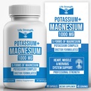 Lebenskraft Kalium & Magnesium-Komplex mit Aspartat, Oxid, Glycinat, Gluconate & Citrate - 1000mg (90 Kapseln) Ärzte Designed and Custom Blended