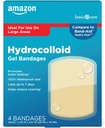 Basic Care Advanced Fast Healing Hydrokolloid Gel Bandagen, große Wund Dressing, 4 ct