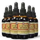 J.CROW'S® Lugol's Lösung von Iodin 2 % 2 oz (6 Flaschen) – Premium-Iodin & Kalium-Iodidflüssigkeit, Gluten &, Alkoholfreier natürlicher Brine-Extrakt, keine Expiration