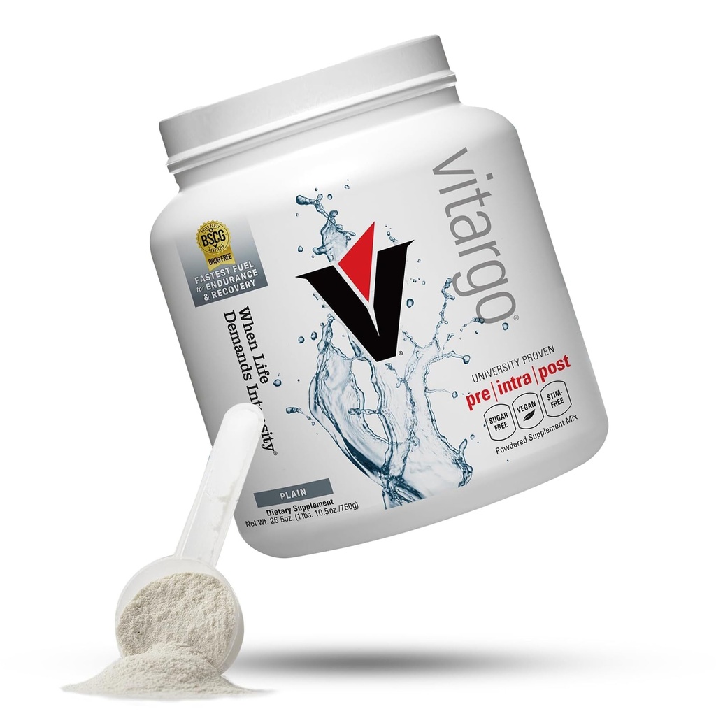 Vitargo Kohlenhydrat Pulver | Futter Muskel Glycogen 2X Schneller | 1 LB Unflavored Pre Workout & Post Workout Recovery Powder| Carb Supplement für Erholung, Ausdauer, Muskelmasse sammeln