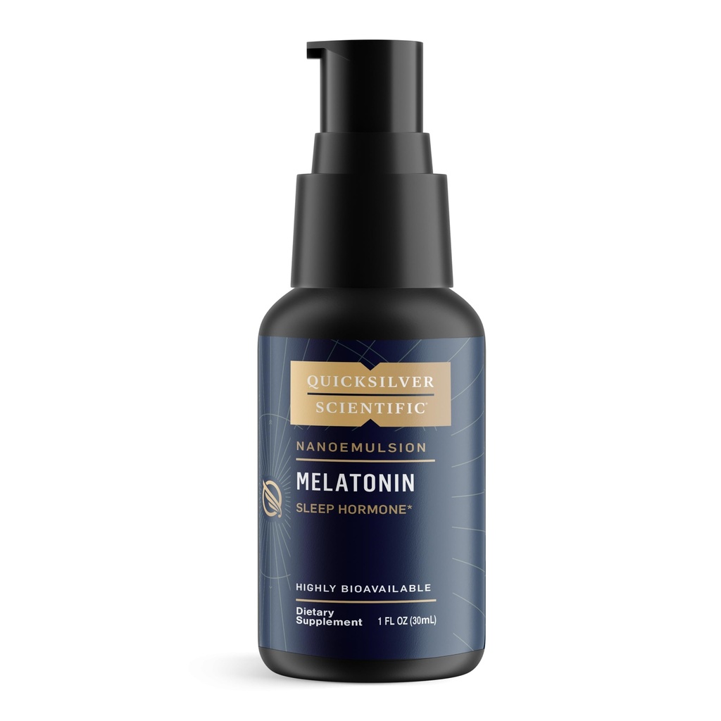 Quicksilver Scientific Liposomal Melatonin - Bedtime, Jet Lag & Immune Support Liquid for Adults - Efficient, Superior Absorption 1mg to Minimize Morning Drowsiness (30 ml)