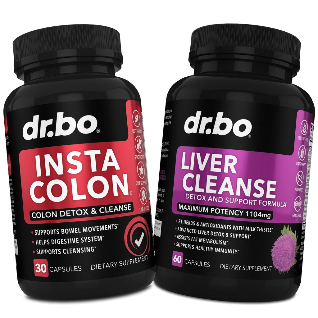 Colon Cleanser Detox & Liver Cleanse - 15 Tage Colon Cleanse Pillen & Liver Detox Support Supplement Milch Thistle Dandelion - Bowel Movement Supplements für Darm Stomach Bloating Gut Body Flush