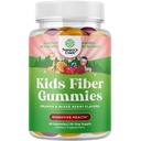 High Prebiotic Fiber Gummies for Kids - Dietary Fiber Supplements for Digestion & Constipation - Chicory Root Kids Immune Gummies - Non-GMO & Vegan Digestive Nutritional Supplements - 60 Count