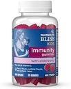 Mami's Bliss Kinder Elderberry Gummis, unterstützt Immunität mit schwarzem Elderberry, Zink & Vitamin C, Gluten Free & Vegan, Alter 2 Jahre + (60 Count)