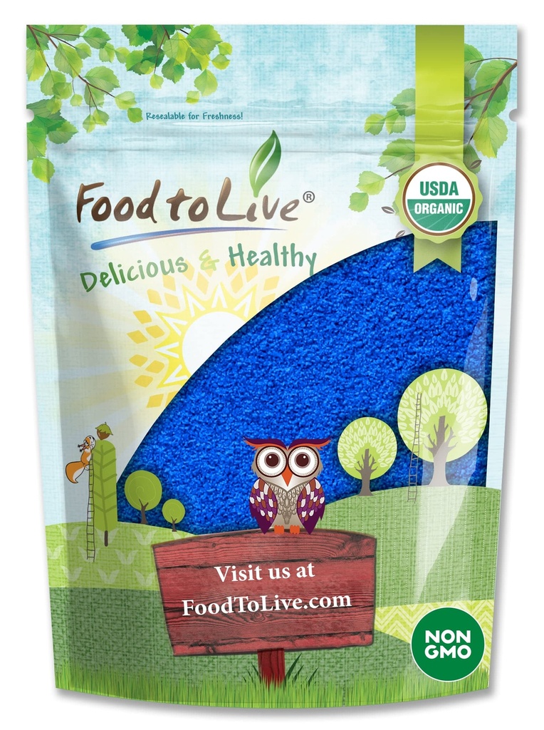 Lebensmittel zu leben Bio Blue Spirulina Pulver, 2 Unzen – Non-GMO, Pure Raw Blue-Green Algae Extract, Vegan, Non-Irradiated, Great for Juices, Smoothies, Shakes, Drinks und Food Coloring