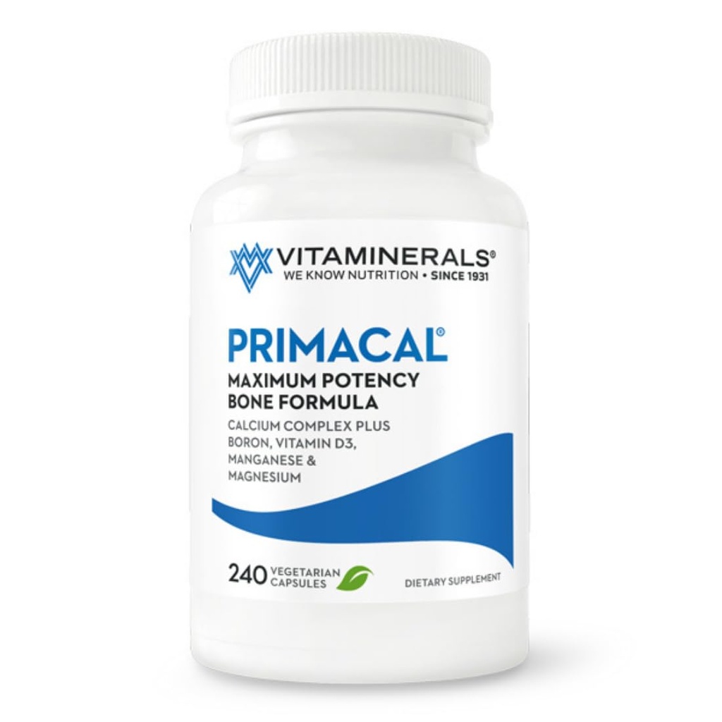 VITAMINERALS 95 Primacal® Knochenunterstützung Maximale Potenz Calcium, Magnesium für Knochenverluste (240)