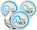 Nectr Energy Nootropic Pouches Mint Mix - Caffeine Pouches mit Cognizin Citicoline. 3 Flavors: Mild und frisch Mint und Glacial Green. Zuckerfrei, Nikotin Freie Beruhigung Fokus & Energie-Ergänzung