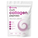 Multi Collagen Peptides Powder, 16 Oz (41 Servierungen) - Proteinergänzung, Typ I, II, III, V, X mit Hyaluronsäure, Vitamin C und Biotin, Unflavored, leicht Mischungen in Getränken