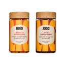 JUGO Beauty + ACV Gummies Bundle – Collagen, Biotin & Apple Cider Essig – Unterstützt Haar, Haut, Nägel, Gut Health & Stoffwechsel – 100% Vegetarisch & Glutenfrei