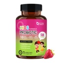 NATURE TARGET Kids Probiotic Chewable, 5 Billion CFUs Probiotics + Präbiotika für Alter 3+, Probiotika für Verdauungs-Gesundheit, Immununterstützung & Appetit Booster, Natural Strawberry Flavor, 75 Servierungen