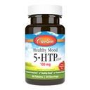 Carlson Healthy Mood 5-HTP Elite 100 mg mit Vitamin B6 - Mood Support & Entspannungsergänzung - Raspberry Chewable - 60 Tabletten