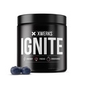 Xwerks zündet Blue Razz Pre Workout Powder, Natural Keto Pre Workout für Frauen und Männer mit Explosive Energy, Gluten Free Blend für Endurance und Stamina, 150mg Koffein, 30 Servierungen