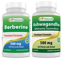 Best Naturals Berberine 500mg & Ashwagandha Extract 500 Mg