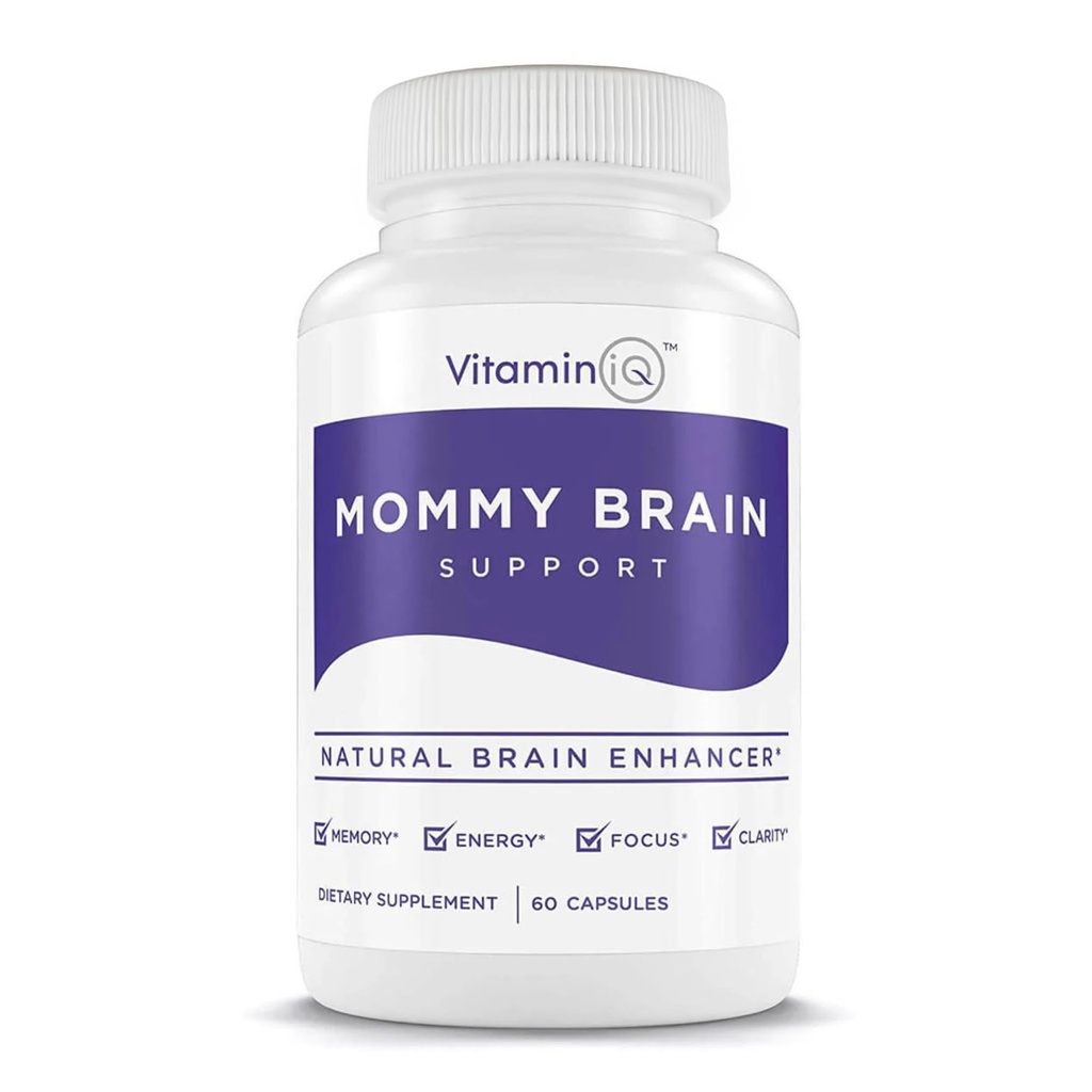 Mami Brain Postnatal Supplement (60 Kapseln) für kognitive Gesundheit, Stimmung, Energie mit GPC und CDP Choline, Phosphatidylserine, Omega-3 DHA
