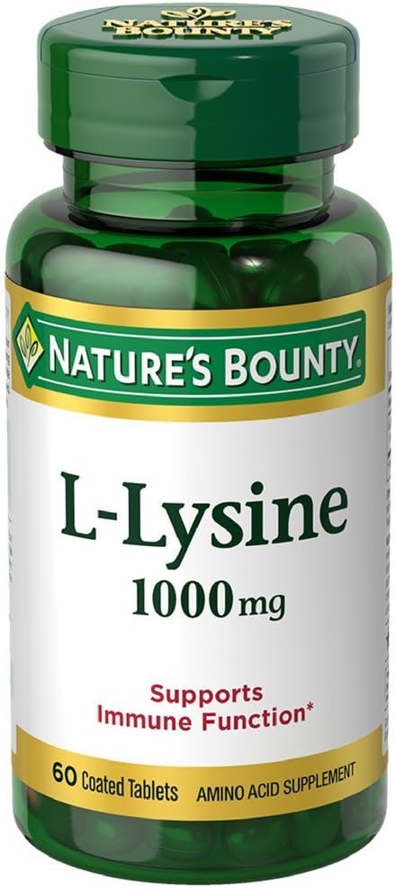 Nature's Bounty L-Lysine 1000 mg Tabletten 60 ea (Pack von 6)