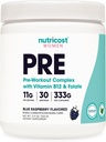 Nutricost Pre-Workout Pulver für Frauen, Blau Himbeer, 30 Portionen