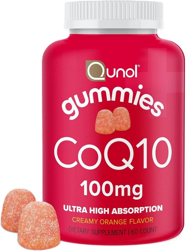Qunol CoQ10 Gummis von Qunol, 100 mg, Delicious Gummy Supplements, hilft Herzgesundheit zu unterstützen, 60 ct