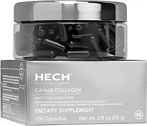 Caviar Collagen Kapseln - Beauty Supplement mit 2.000 mg Marine Collagen Peptide, Kaviar Extract und Vitamin Complex