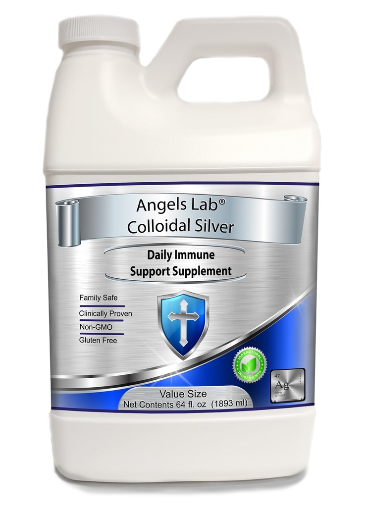 Kolloidale Silber Immununterstützung 10 PPM Nano Liquid (64 fl oz)