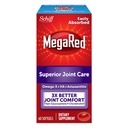 MegaRed 353mg Omega-3 Krill Oil Joint Care Supplement with EPA/DHA Fatty Acids, Antioxidants, Hyaluronic Acid, No Fishy Burp Aftertaste as with Fish Oil, 60 Count Softgels