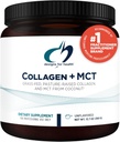 Designs for Health Collagen + MCT, Unflavored - Hydrolysed Grass-Fed Collagen Peptides mit MCT-Öl-Pulver zur Förderung von Mental Focus, Sustained Energy, Skin & Gut Health (30 Portionen)
