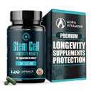 Premium Stem Cell Supplements 1000mg (120 Caps) Boost Immunity, Reduce Joint Soreness, Support Natural Anti-Aging & Longevity mit Spirulina & Chlorella für Vitalität, Celulas Madre Health Formula