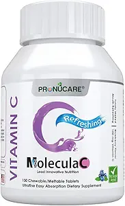 Vitamin C 100 mg Buccal Lozenge Tablets – langsames Lösen, Controlled Release & Fast Absorption, Natürliche Blaubeere, Immun Boost, Antioxidans & Anti-Aging, Zuckerfrei, 100 CT