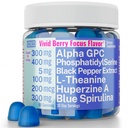 Alpha GPC Huperzine A PhosphatidylSerine L-Theanin Blue Spirulina Bioperine Gummies, Alpha-GPC Huperzine-A Phosphatidyl Serine L Theanine Supplement, Pulverkapseln Tabletten Flüssige Ergänzungen Alt
