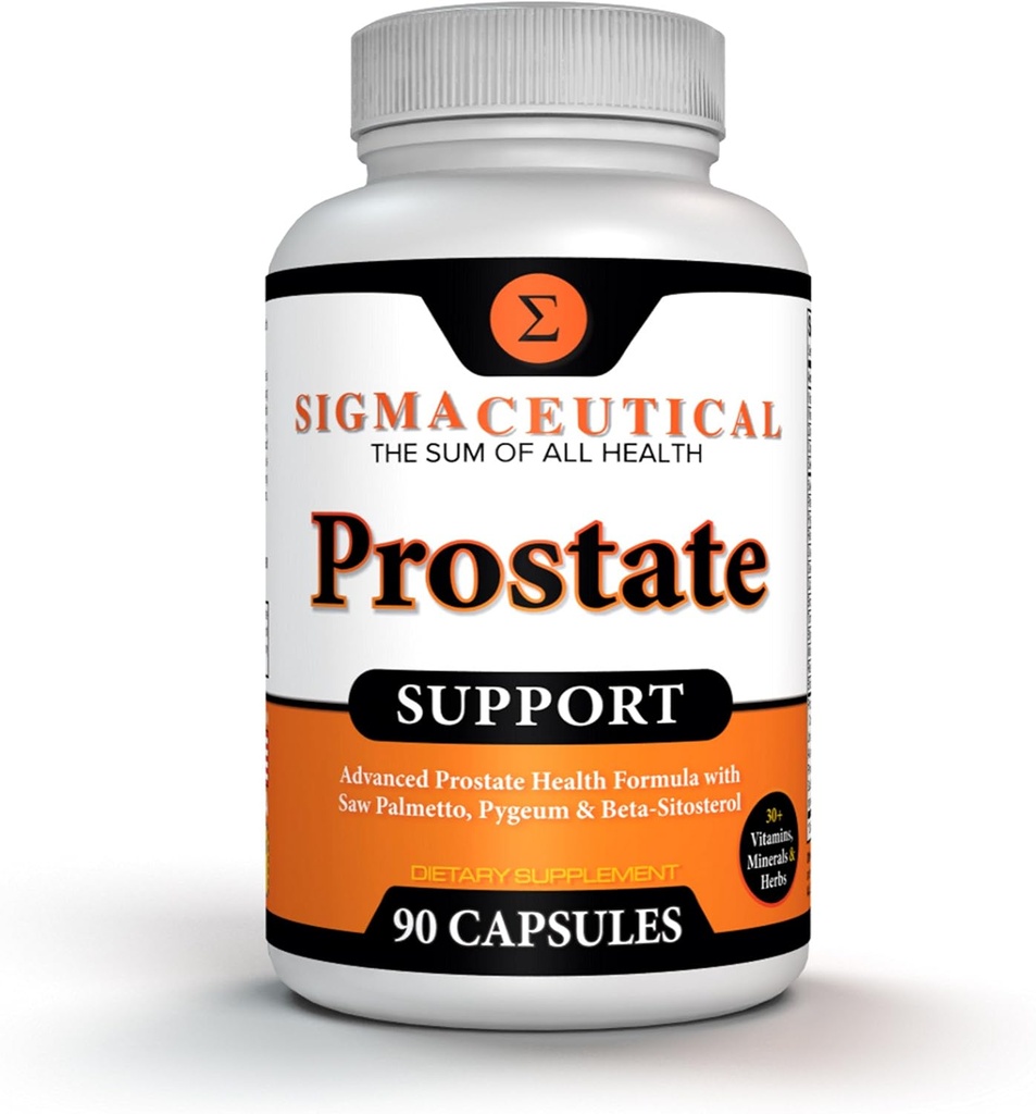 Prostate Support Complex - Säge Palmetto & Beta Sitosterol mit Pygeum Bark - Tägliche urinäre Flow-Unterstützung für Männer - 90 natürliche Pflanzen Sterol Kapseln
