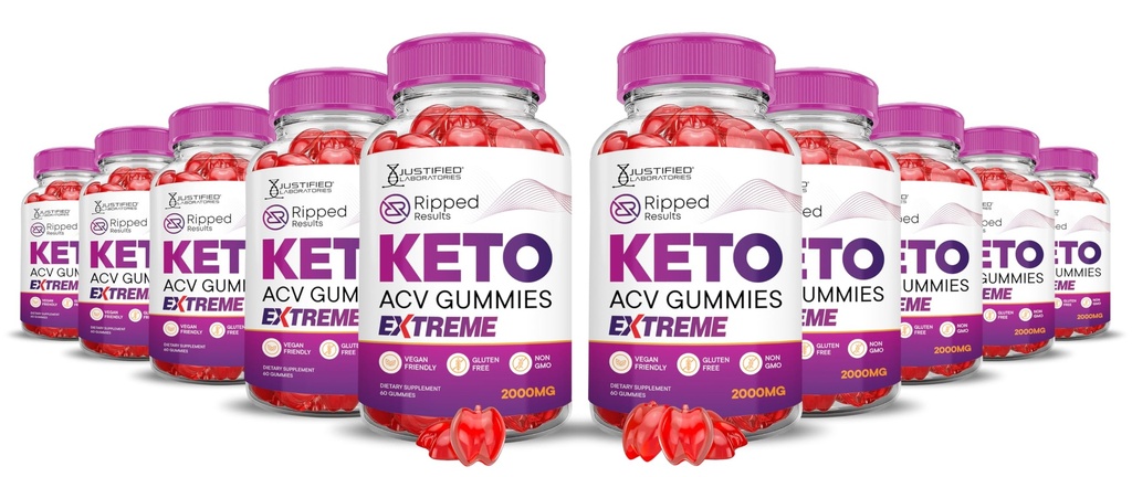 (10 Pack) Ripped Results Keto ACV Gummies Extreme 2000MG Ripped Results Keto Gummies Apfelessig formuliert mit Granatapfel Rübensaftpulver B12 Vegan Non GMO 600 Gummys