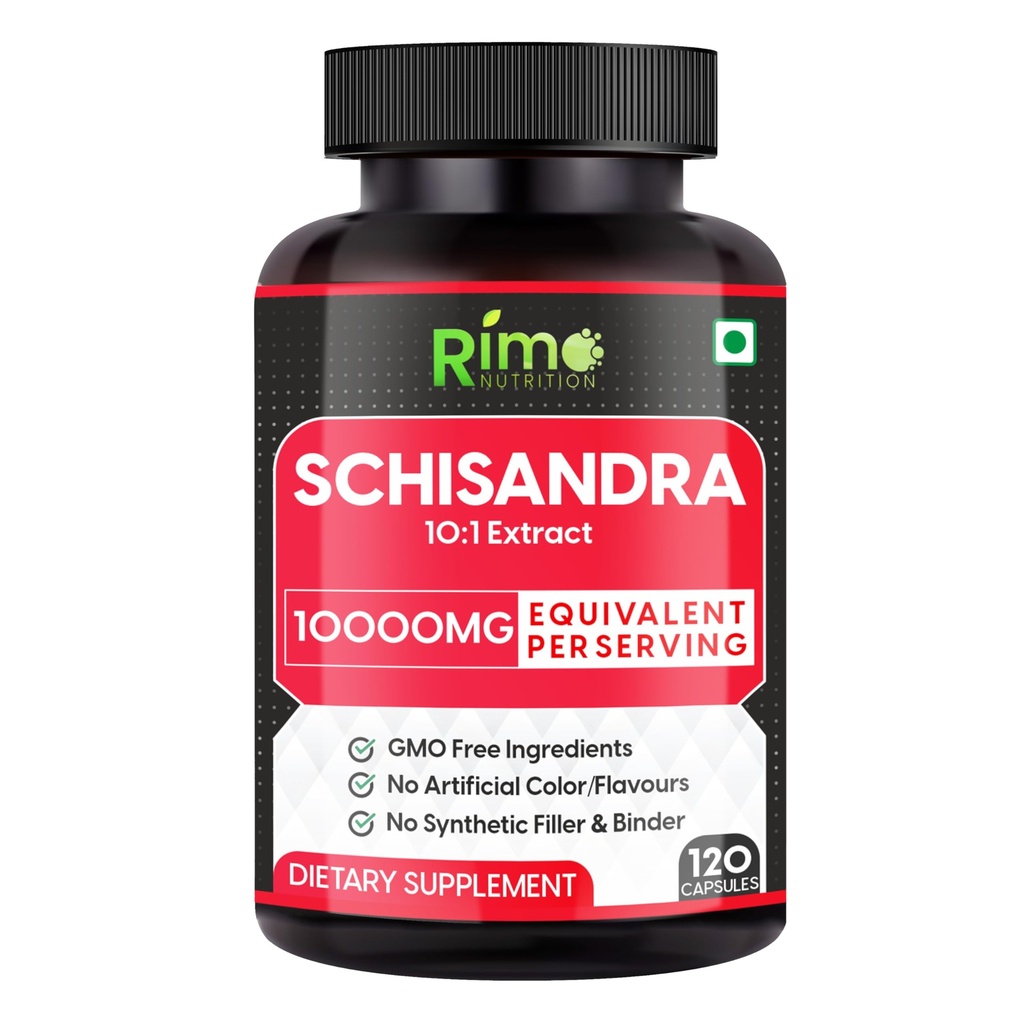 Schisandra Supplement - Standardized to Schisandrins, Pure Schisandra Chinensis Fruit Extract, 120 Capsules