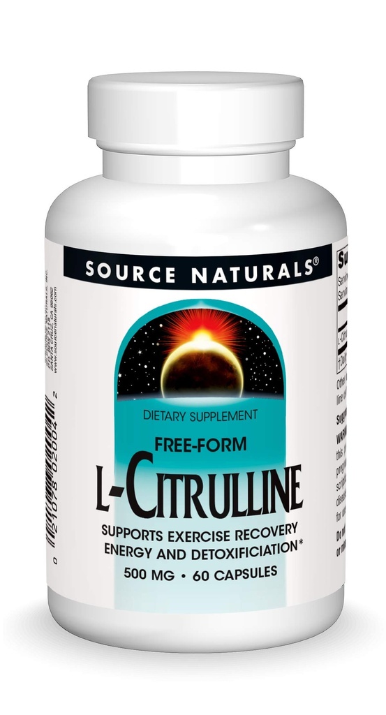 Quelle Naturals L-Citrulline - Unterstützt Übung Erholung, Energie und Entgiftung*, 500 mg - 60 Kapseln