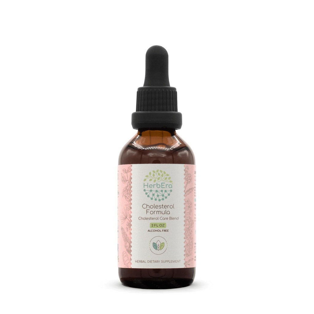 HerbEra Cholesterol Formel B60 Alkoholfreie Extraktzutat: Artichoke Leaf, Hawthorn Leaf und Blume, Fennel Seed, Turmeric Root, Ashwagandha Root, Amla Berry. Cholesterin Care Blend 2 Fl Oz