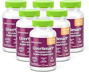 LiverSmart - Liver Cleanse & Repair Formula mit European Milk Thistle, Silymarin, Artichoke, Dandelion, Yellow Dock Root, Beet Root - Ergänzung zu Aid, Renew and Support Liver Health (6)