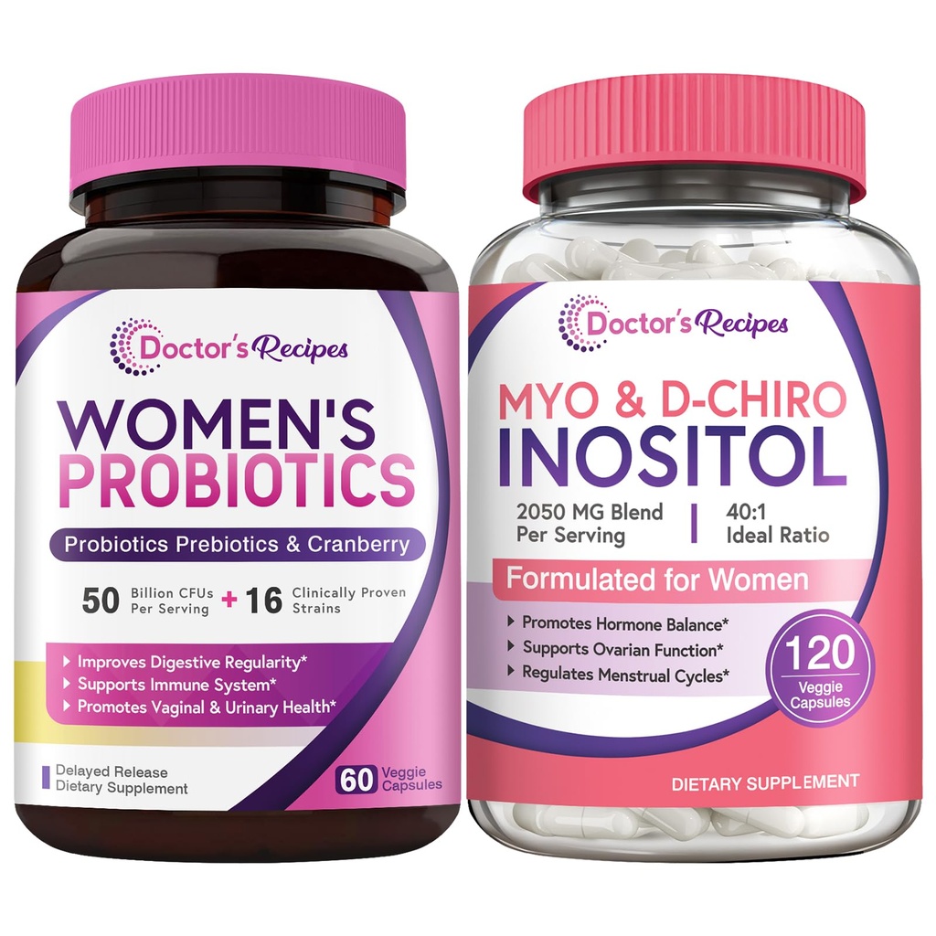 Promotionen Frauen Probiotika und Inositol Bundle - Gut, Vaginal, Urinary & Reproductive Health für Frauen