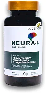 Neural-L Natural Brain Support Supplement 60 Caps - Mental Support – Memory Booster - Konzentration - Natürliche Formel - Ashwagandha - L-Tyrosine - L-Theanine