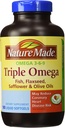 Natur Made Triple Omega 3 6 9 - Fisch, Flaxseed, Safflower & Olivenöle - 180 Softgels