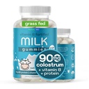 Colostrum Gummi für Kinder Erwachsene Älter | Colostrum Milchprotein Gummi mit Vitamin B Complex | Zucker Free 60 ct